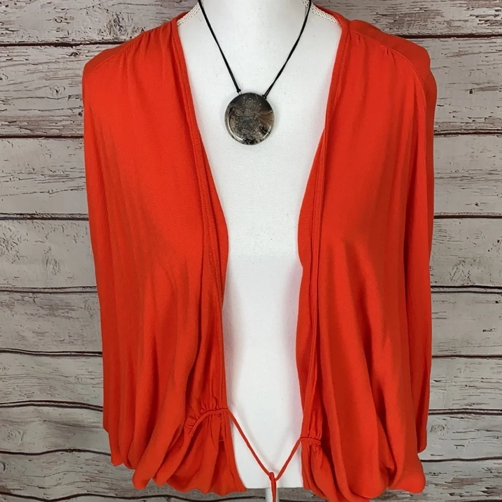 Forever 21 Contemporary Orange Large Top - Picture 2 of 10